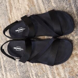 Merrell Black Memory Foam Sandal, Size 11